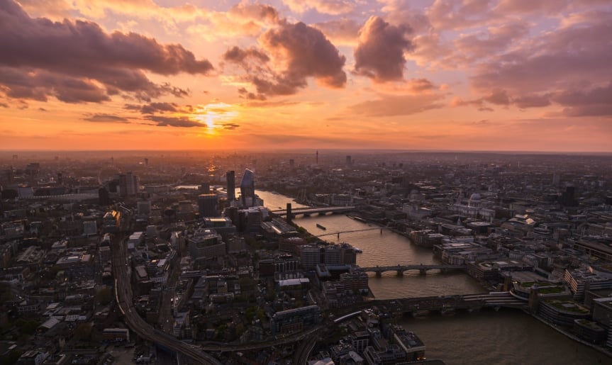 Visitors inside a designed installation at The View from The Shard