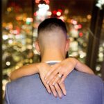 A proposal moment at The View from The Shard