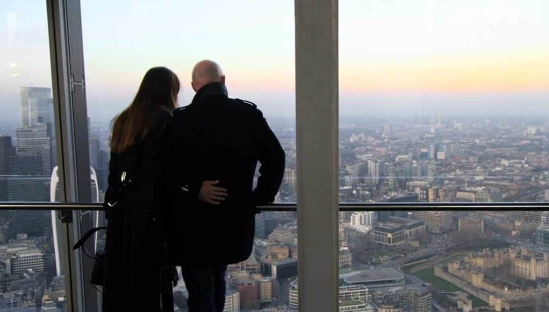 London skyline seen from The View from The Shard