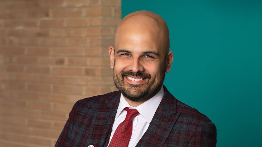 Smiling man in a suit