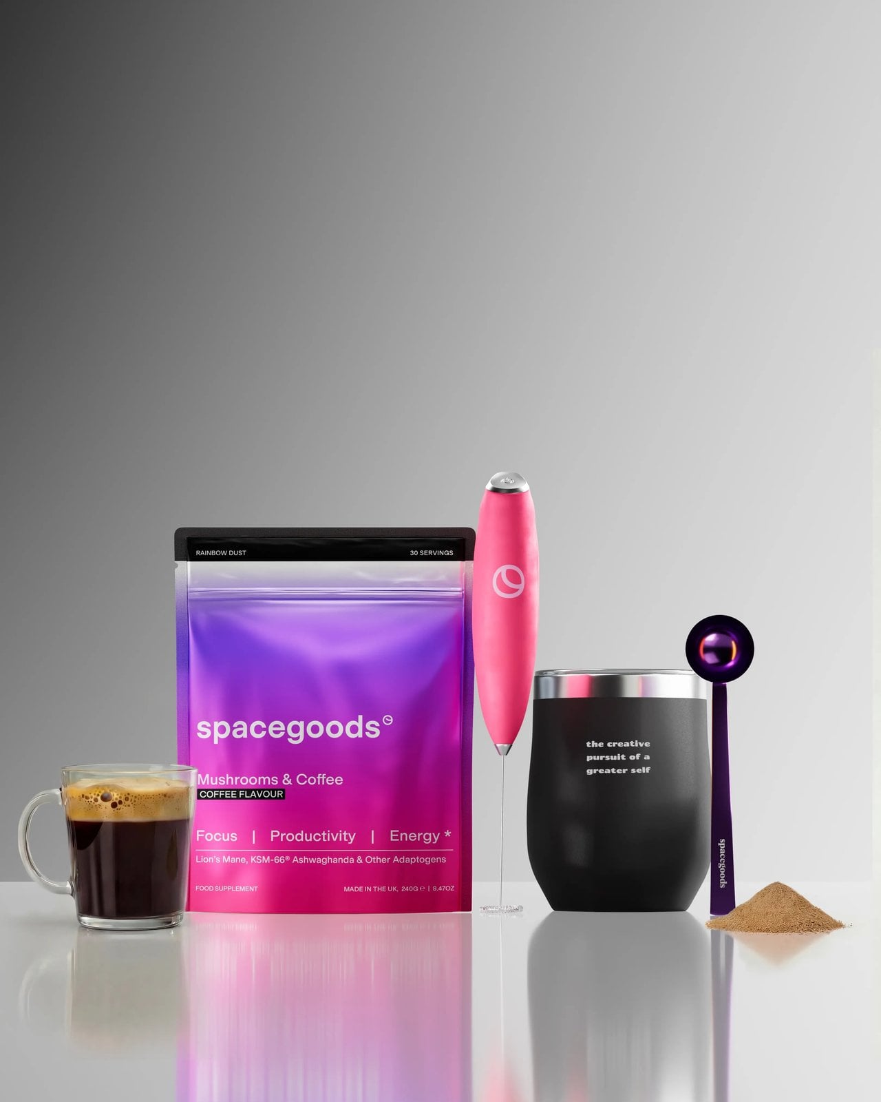 Spacegoods Rainbow Dust coffee flavour pouch