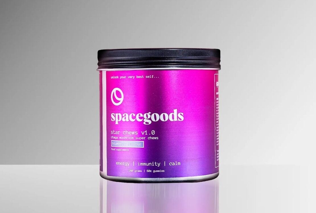 Spacegoods Star Chews blueberry flavour tub