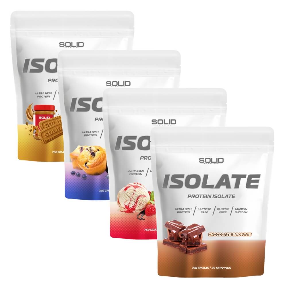 SOLID Nutrition Isolate i produktförpackning