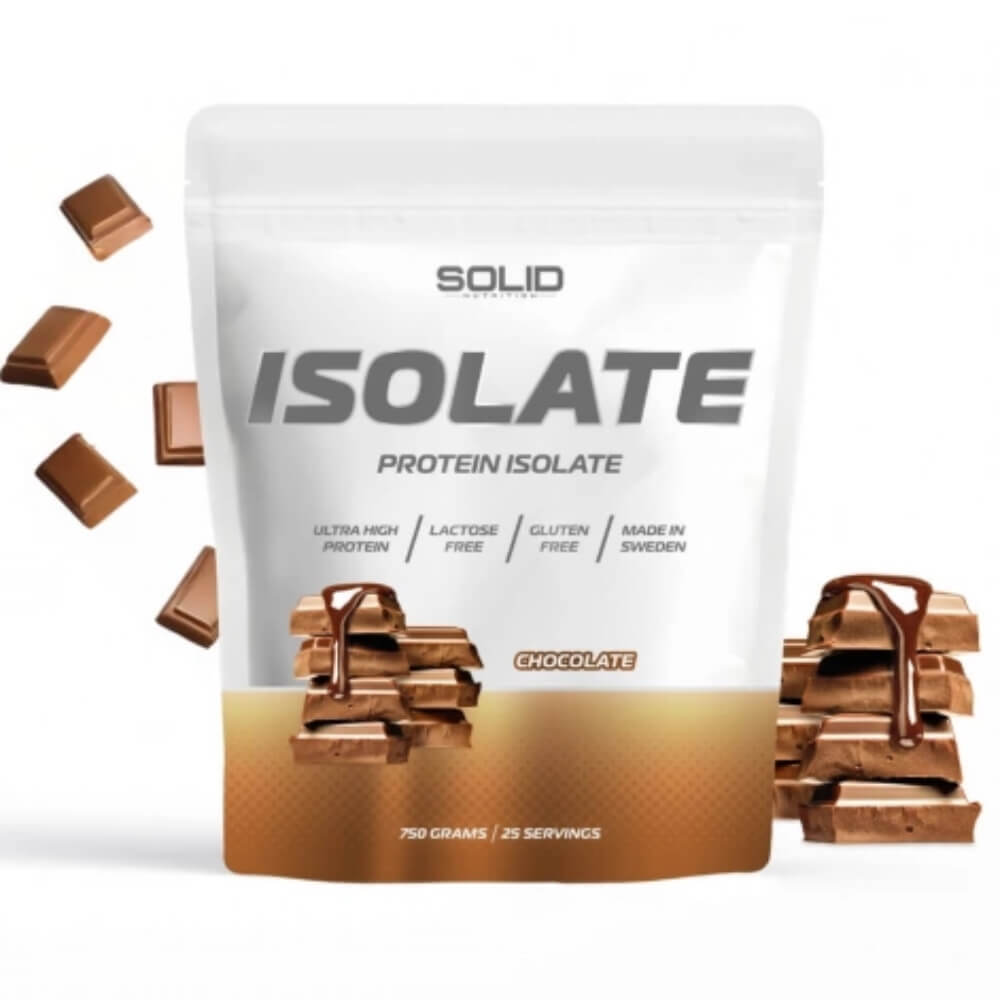 SOLID Nutrition Isolate proteinpåse på produktbild