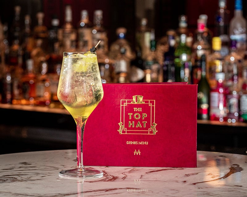 A cocktail at The Top Hat Bar