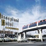 Monorail scene at Disneyland Resort