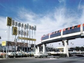 Monorail scene at Disneyland Resort