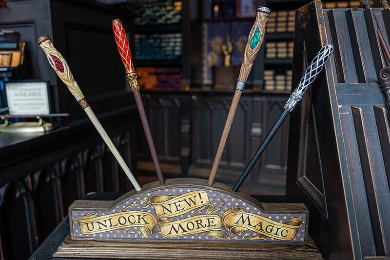 Interactive wands at Universal Orlando