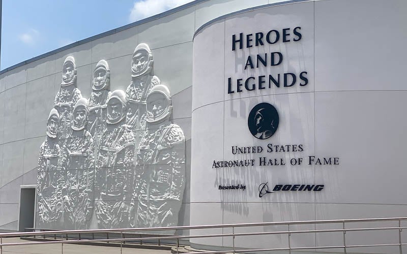 Heroes and Legends attraction building at Kennedy Space Center