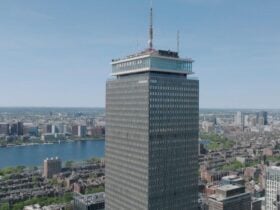 View Boston at the top of Prudential Tower overlooking the skyline