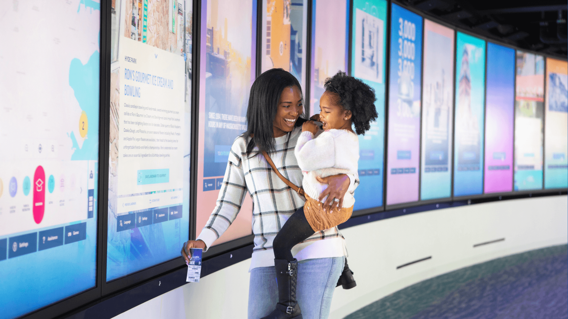 View Print interactive itinerary display at View Boston