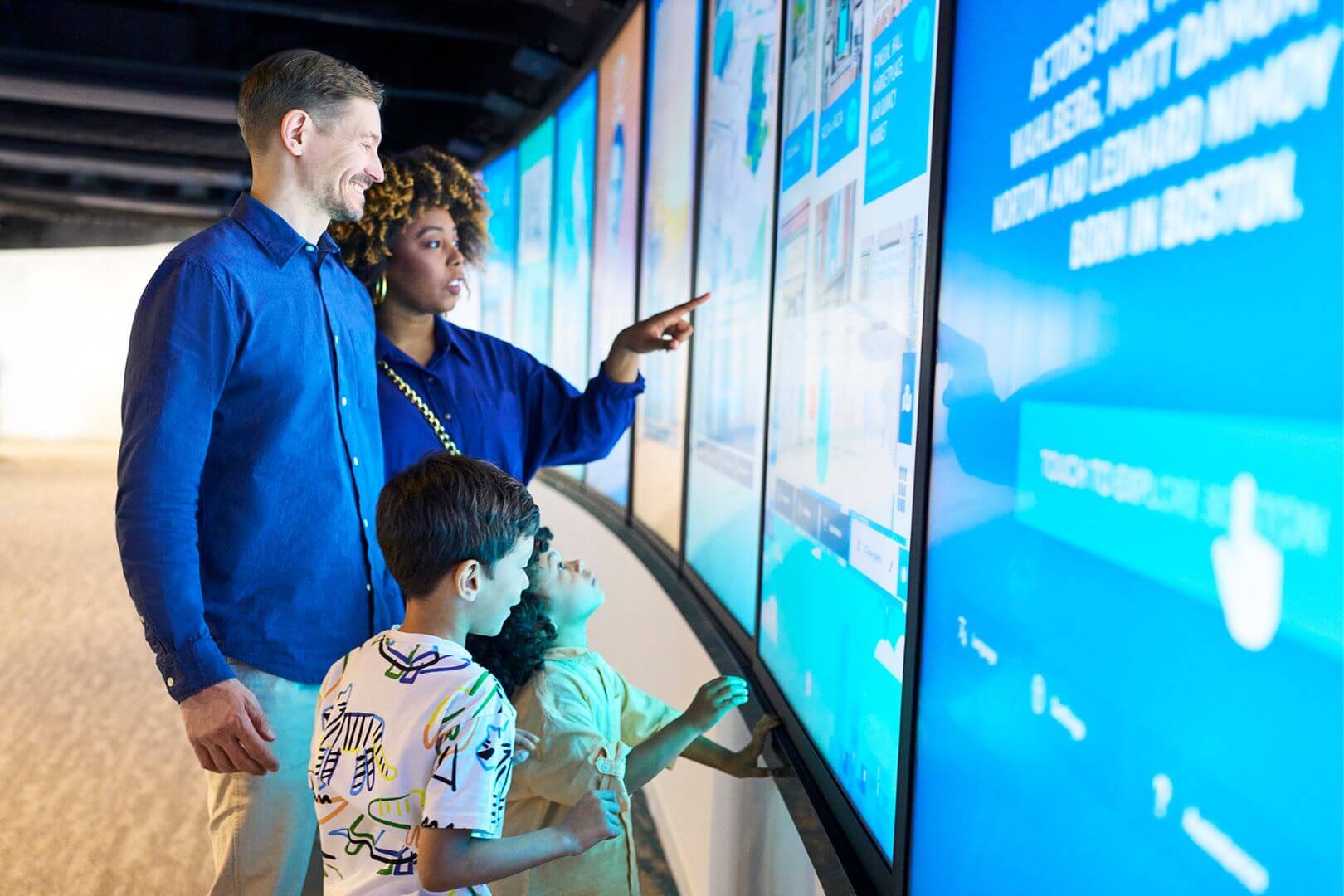 Interactive Boston neighborhood discovery display