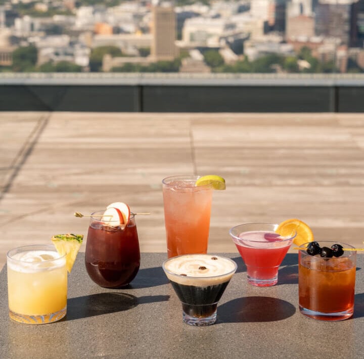 Drinks served at View Boston Stratus venue